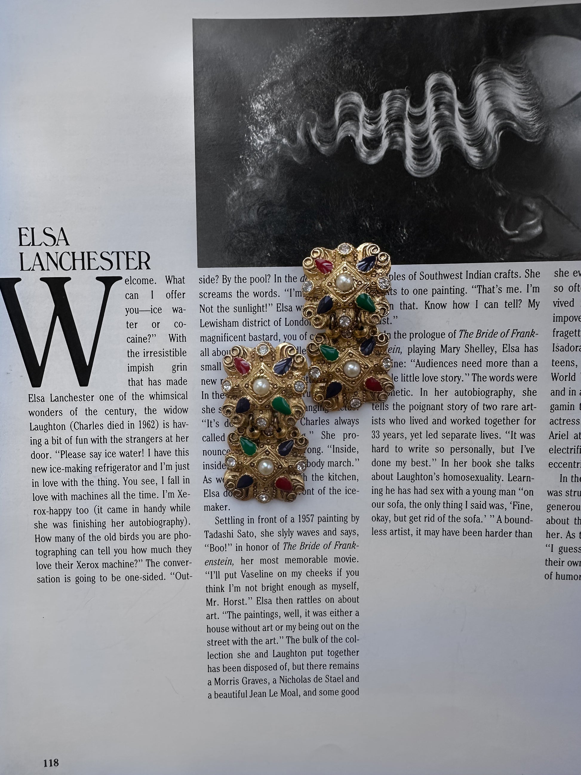 Majestic Mosaic Earrings|Vintage Baazaar 
