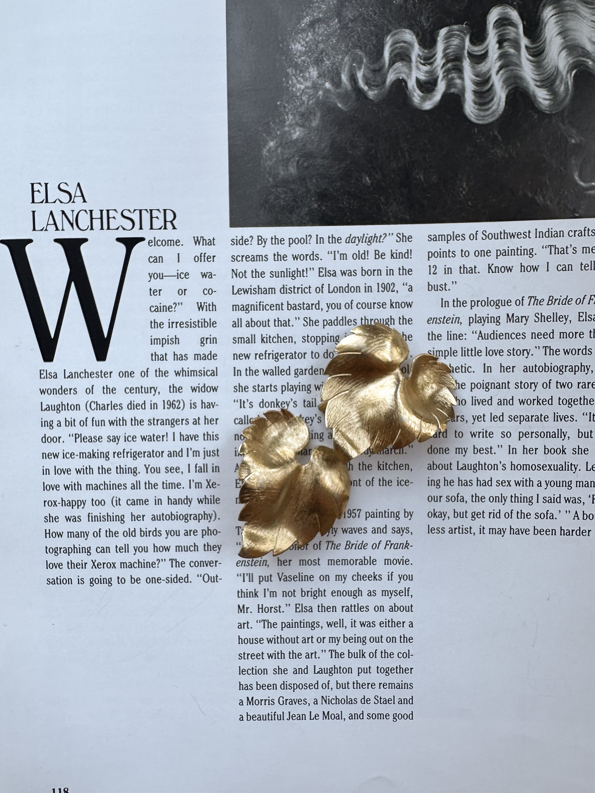 Gold Petal Blossom Earrings|Vintage Baazaar 