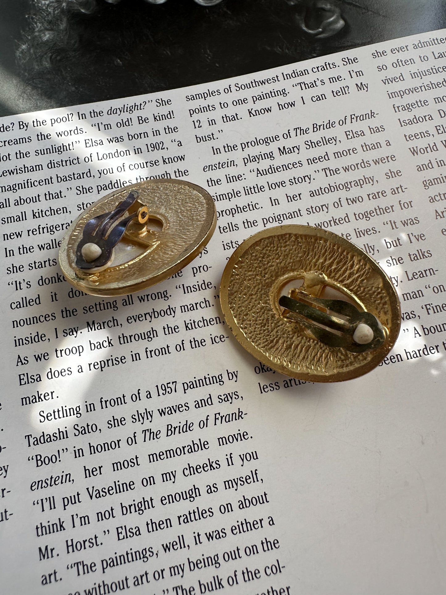 Opulent Jewel- Toned Medallion Earrings|Vintage Baazaar 