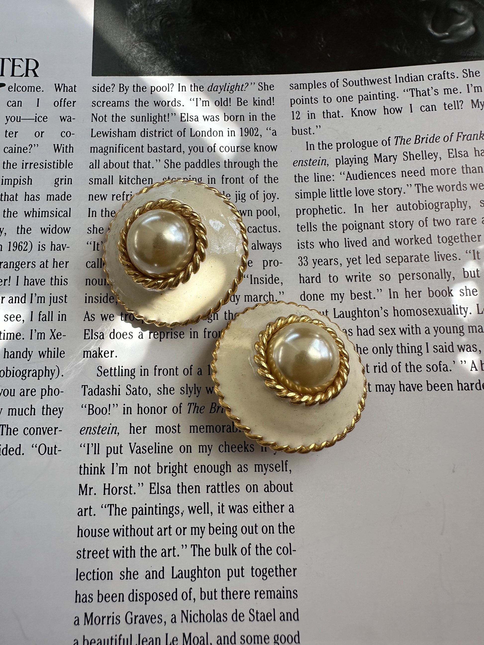 Yosca Pearl Rope Earrings|Vintage Baazaar 