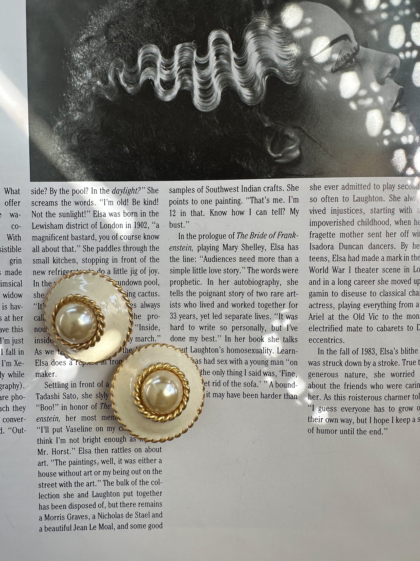 Yosca Pearl Rope Earrings|Vintage Baazaar 
