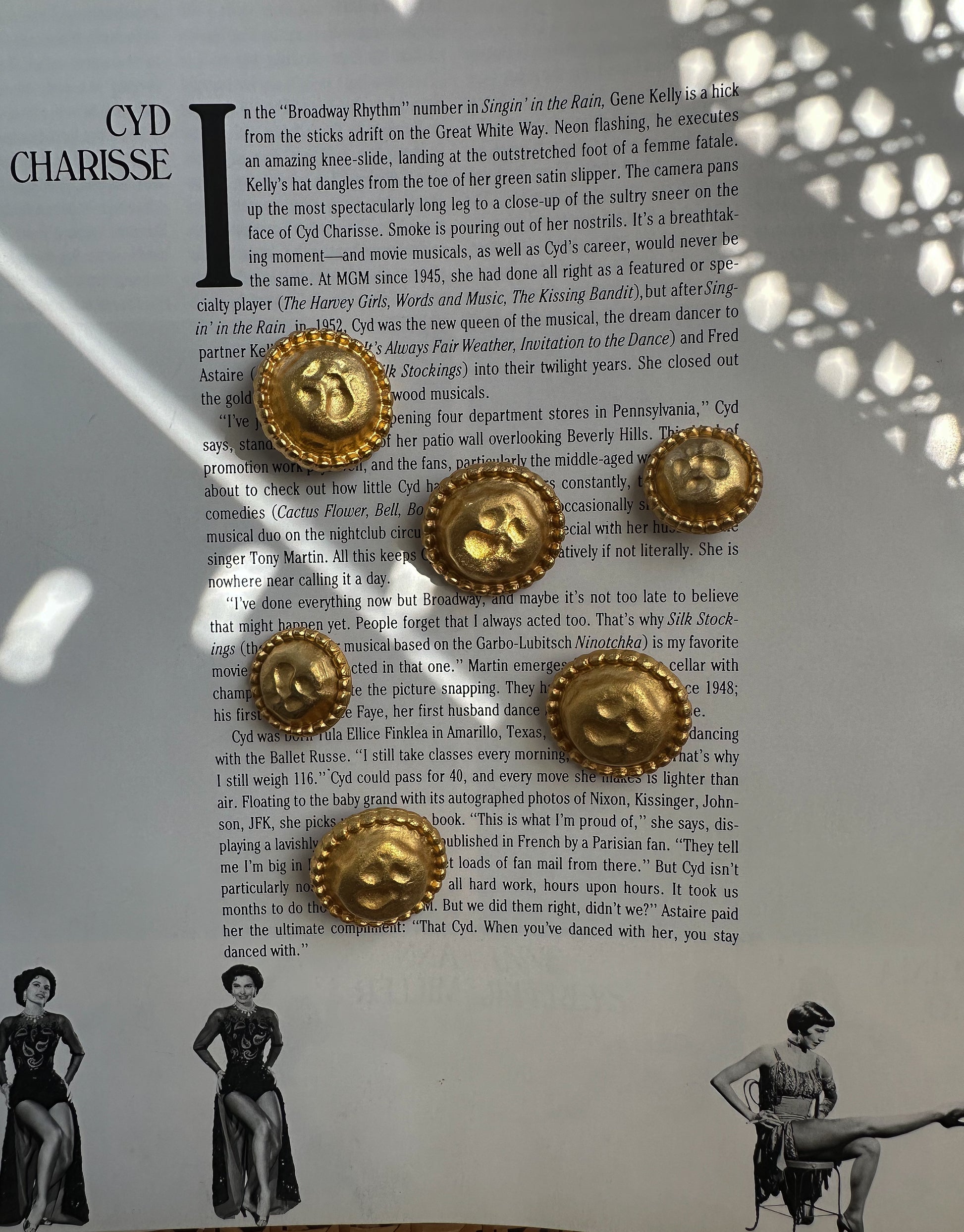 Matte Gold Buttons|Vintage Baazaar 