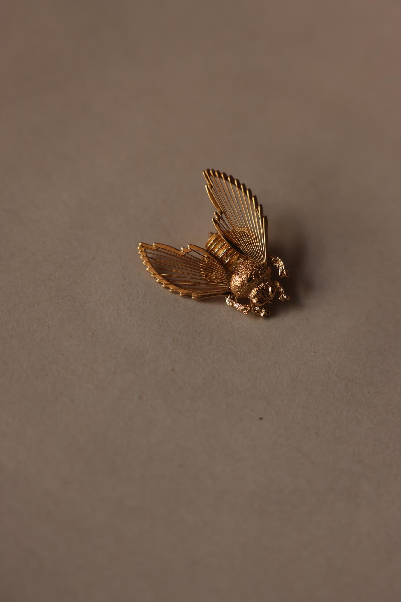 Monet Bee Brooch with Textured Wings|Vintage Baazaar 