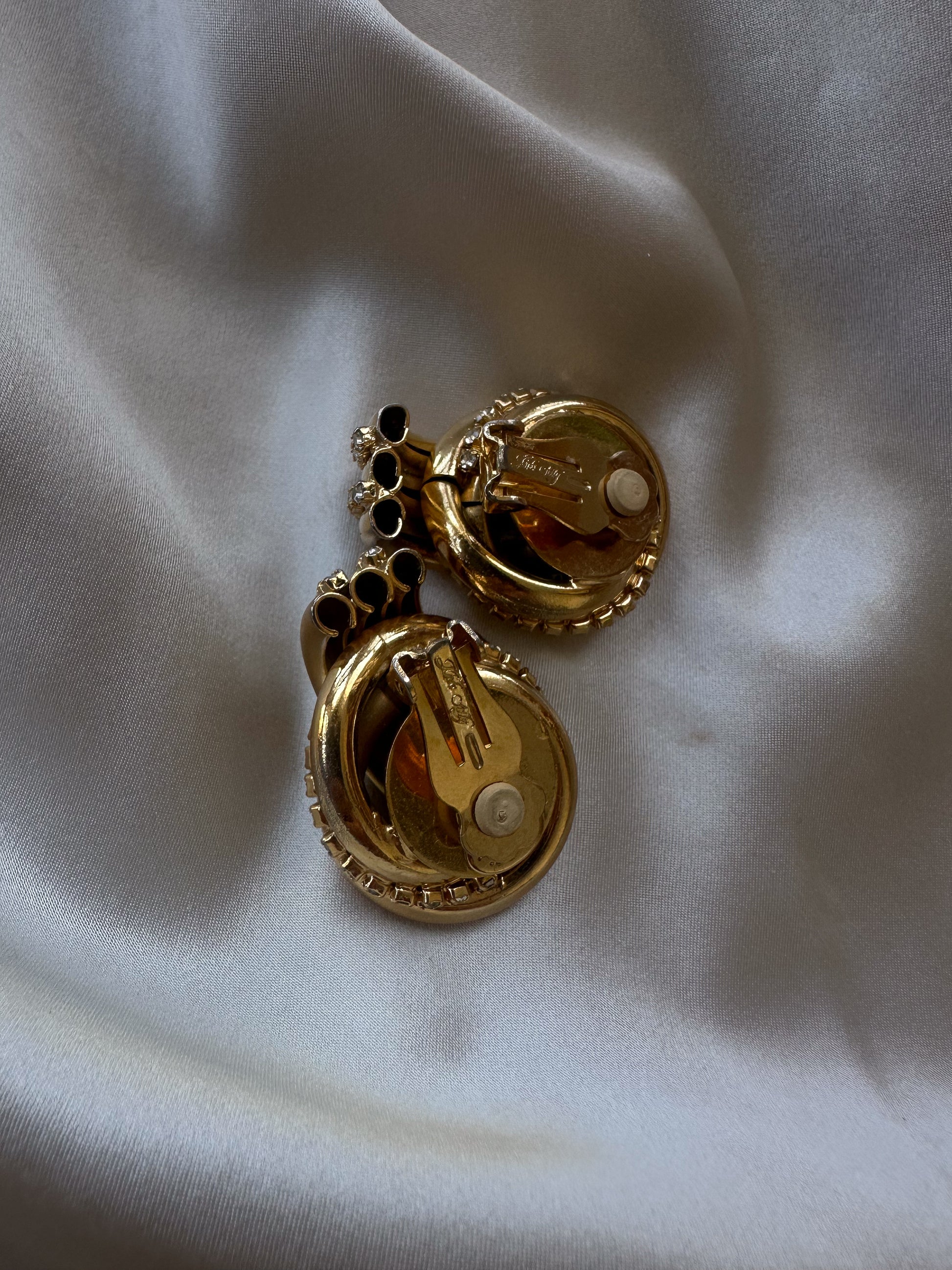 Kirks Folly Gold tone Knot Earrings|Vintage Baazaar 