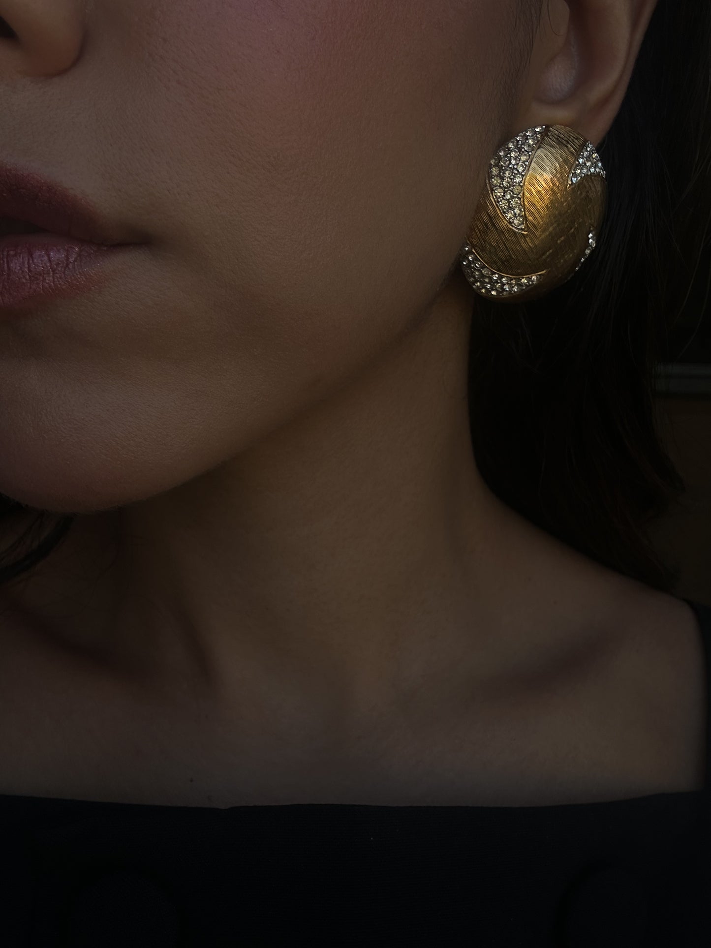 Golden Swirl Earrings|Vintage Baazaar 
