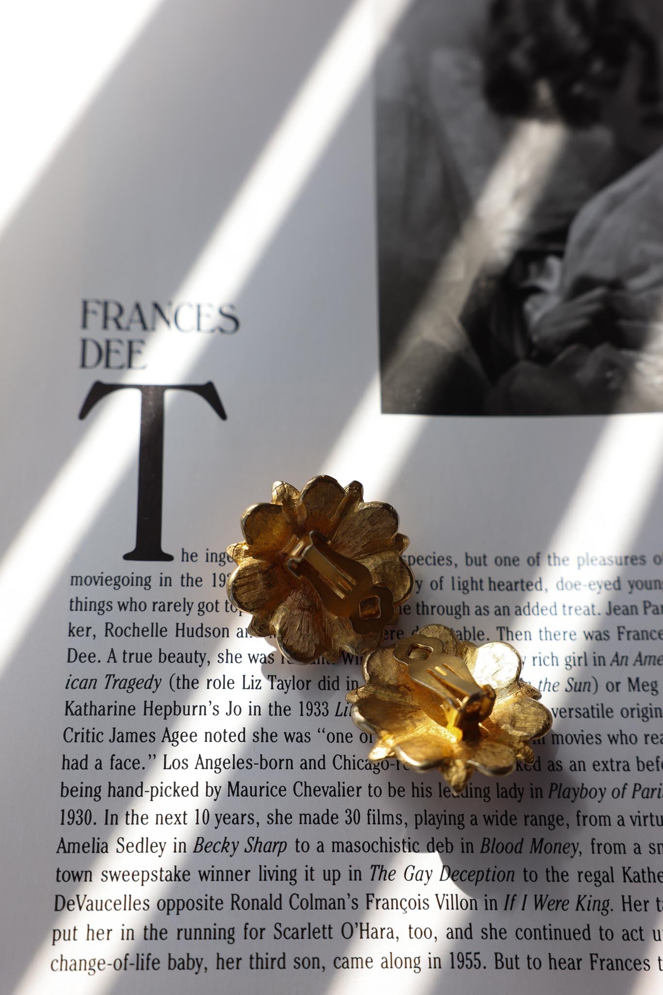Golden Amethyst Blossom Earrings|Vintage Baazaar 