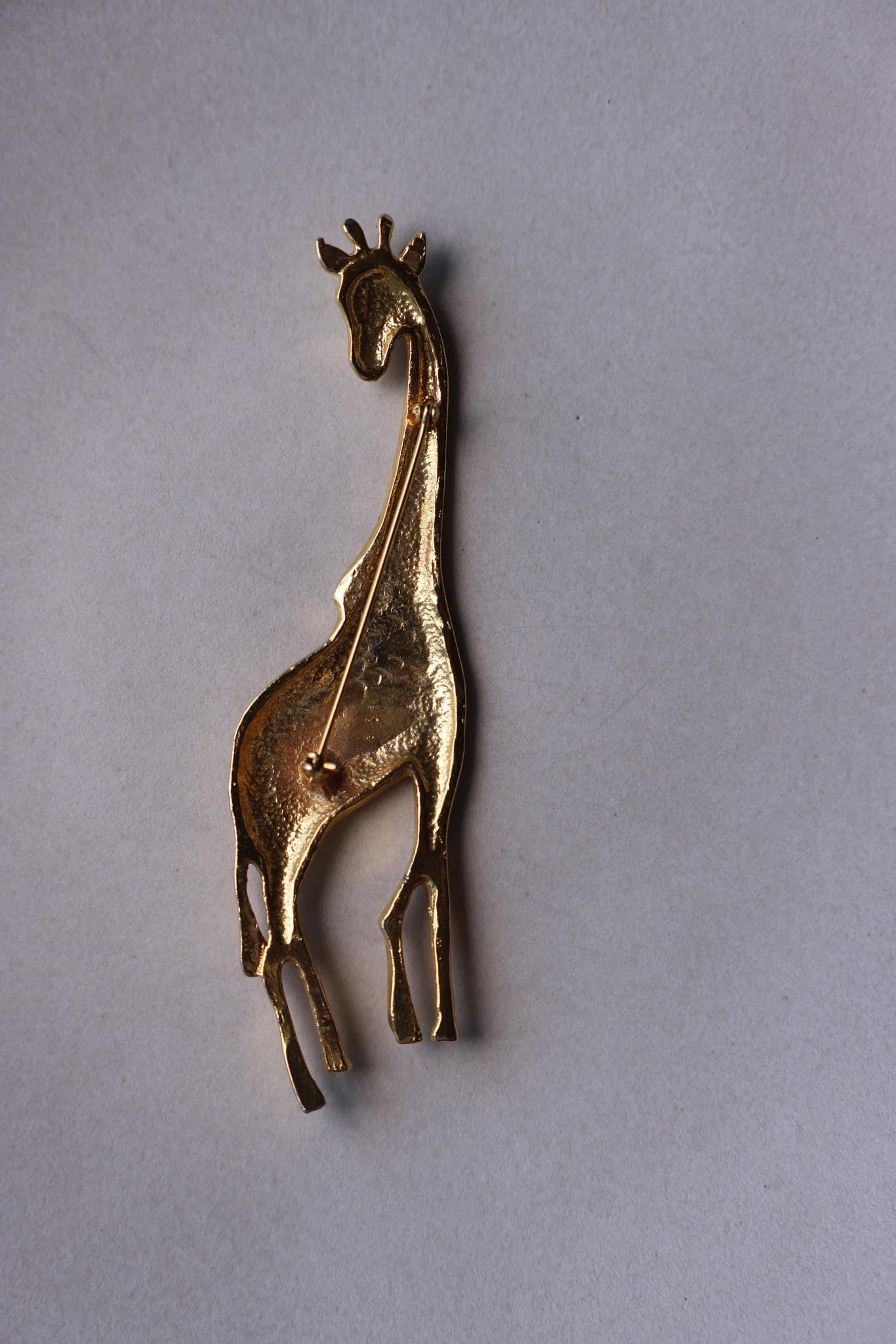 Golden Giraffe Statement Brooch