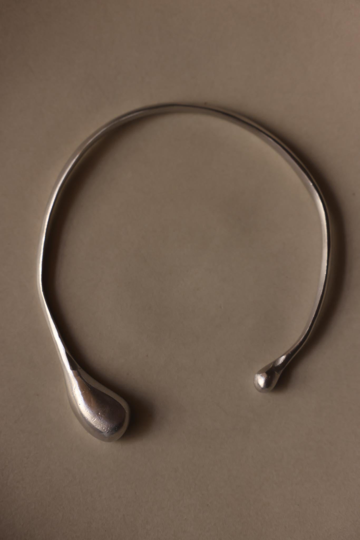 Sculptural Aluminum Drop-End Necklace ( Non-Vintage)|Vintage Baazaar 