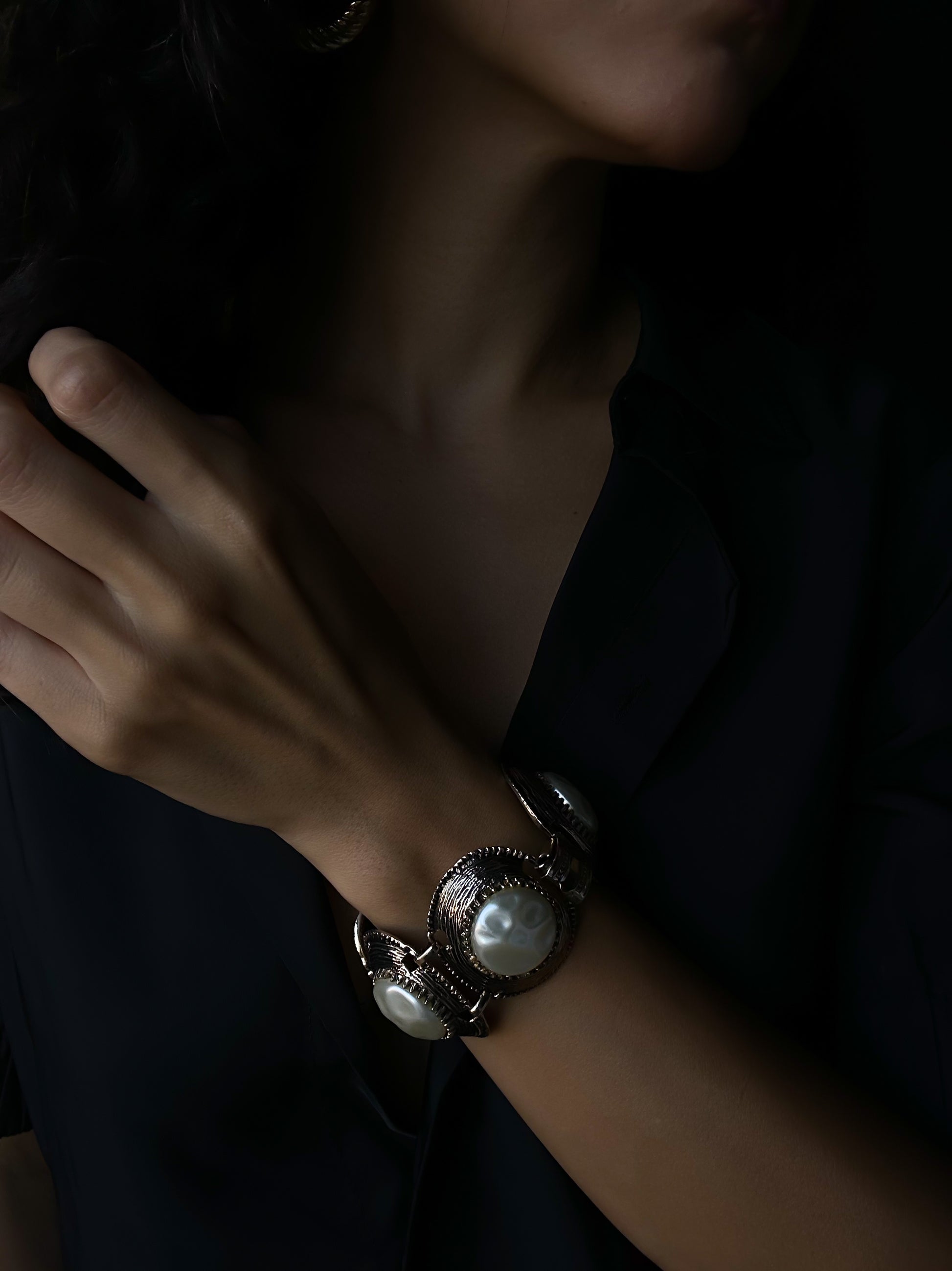 Baroque Pearl Bracelet|Vintage Baazaar 
