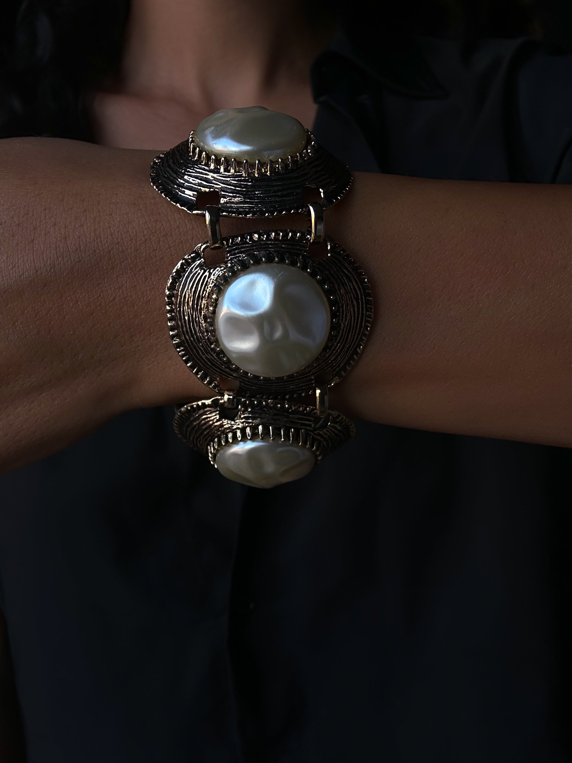 Baroque Pearl Bracelet|Vintage Baazaar 