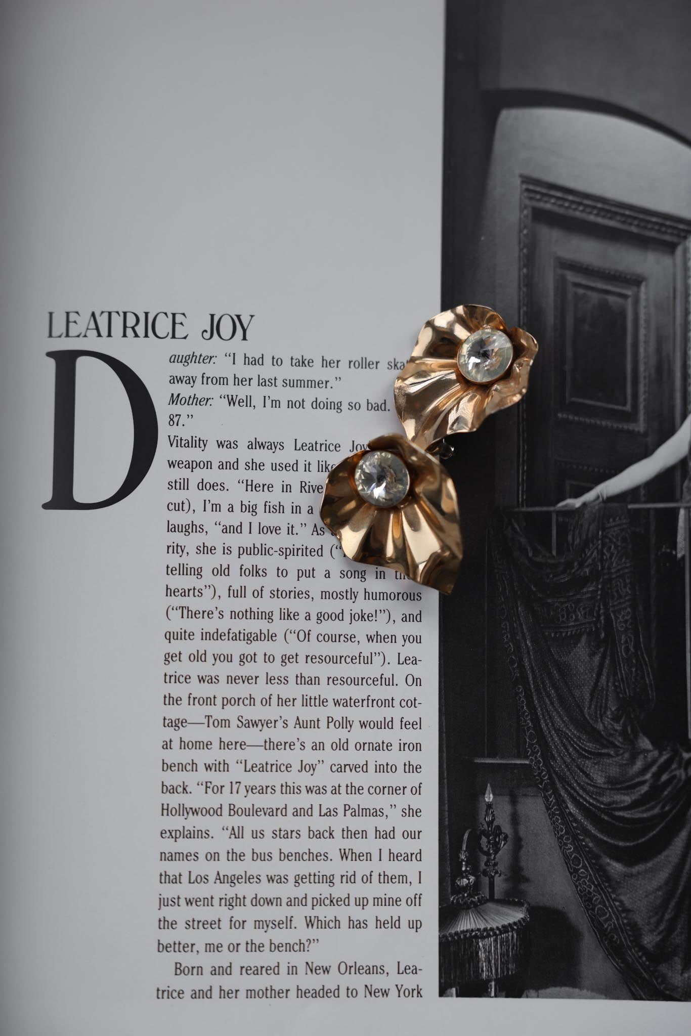 Radiant Floral Crystal Earrings|Vintage Baazaar 