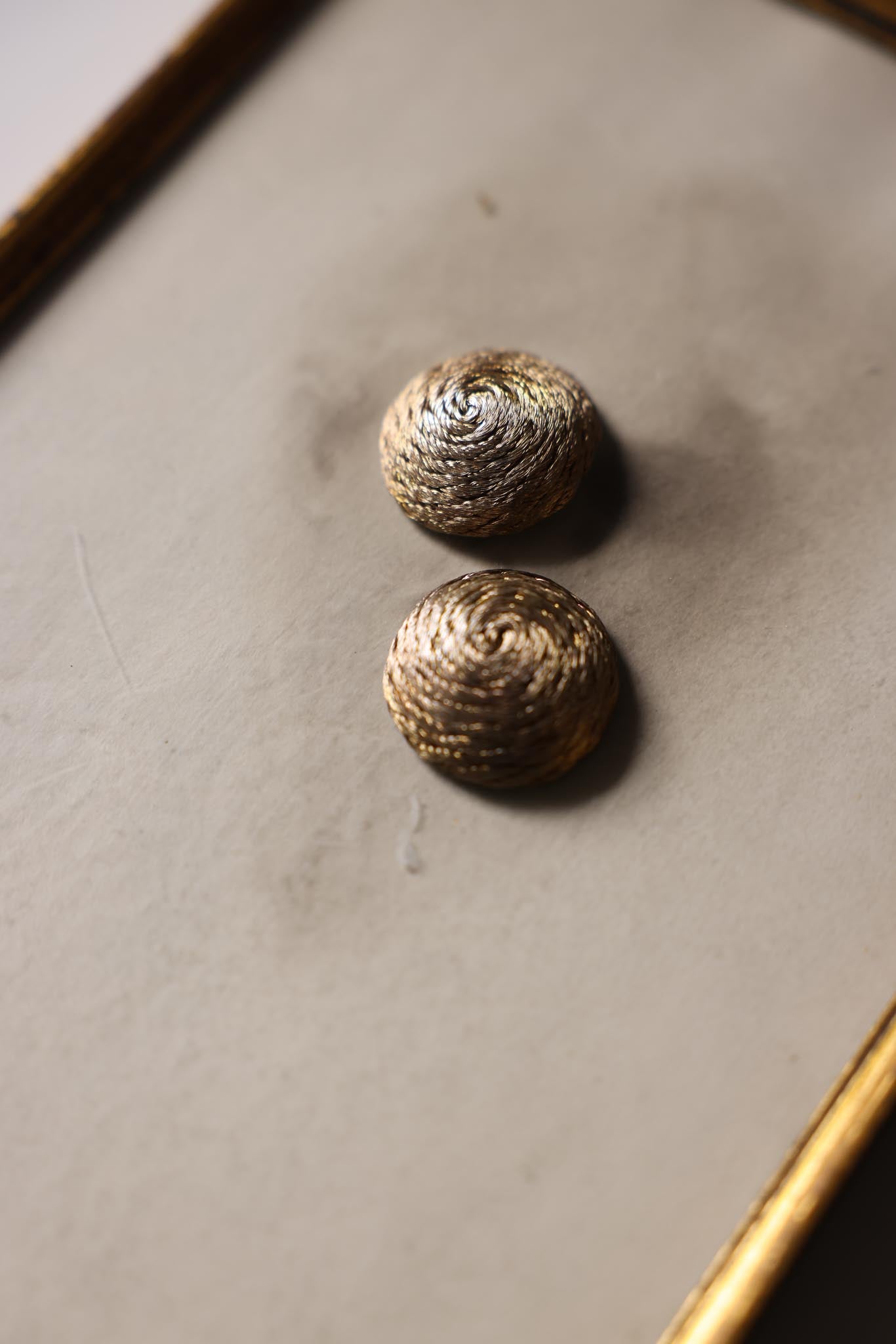 Golden Spiral Clip-On Earrings|Vintage Baazaar 