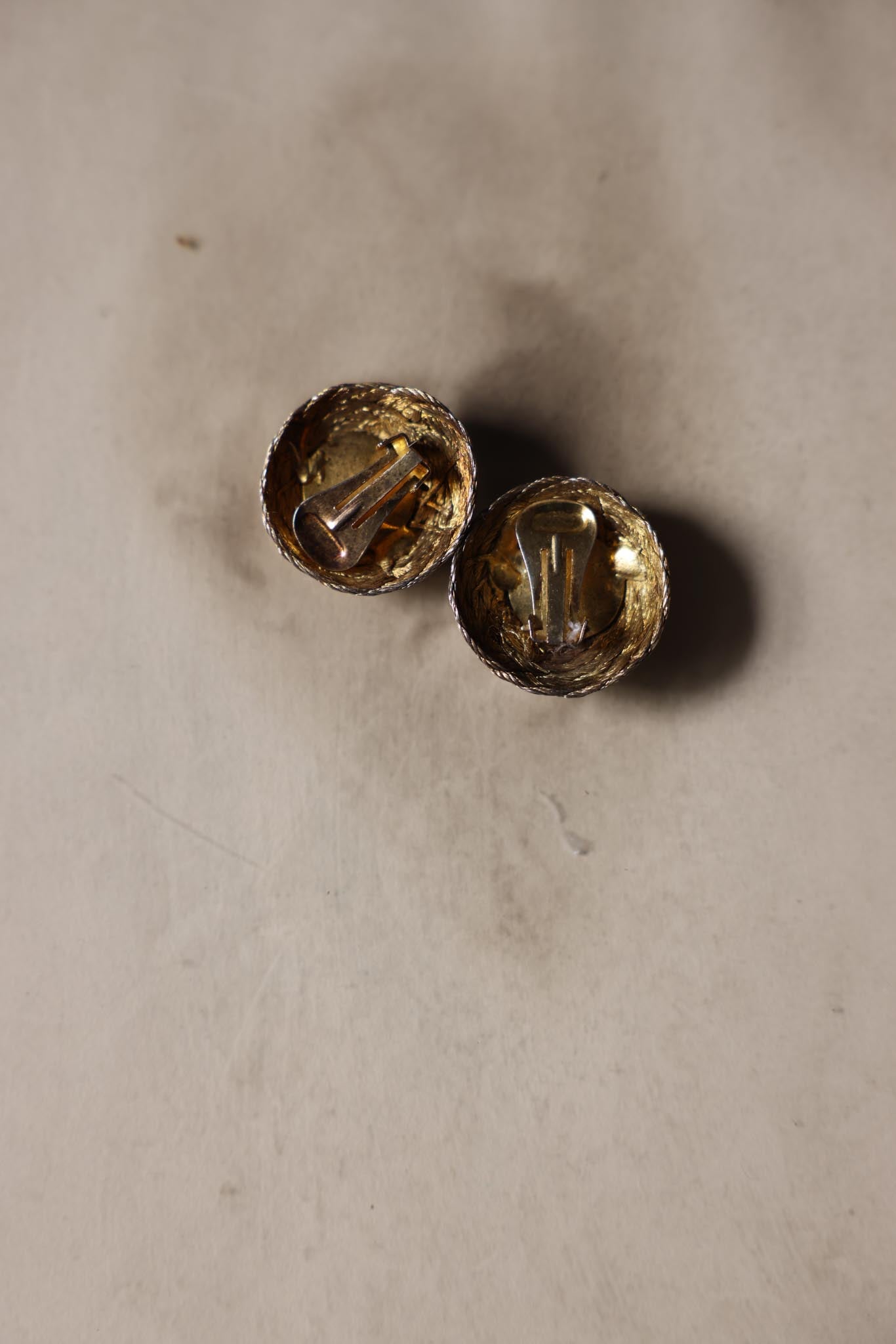 Golden Spiral Clip-On Earrings|Vintage Baazaar 