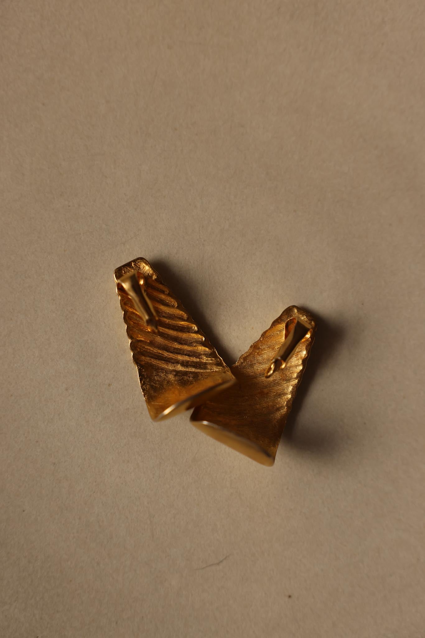 Sculpted Swirl Clip-On Earrings
