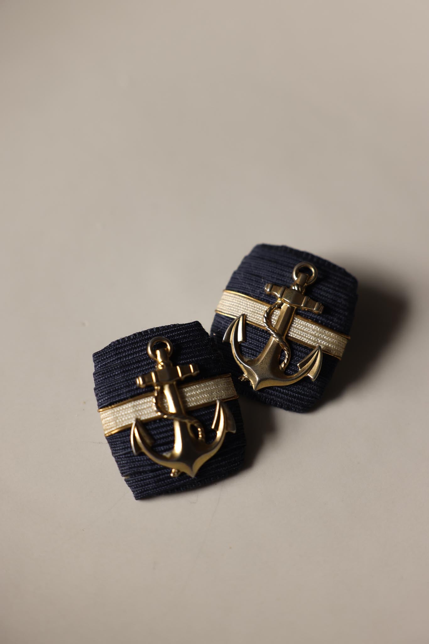 Nautical Anchor Vintage Pierced Earrings|Vintage Baazaar 