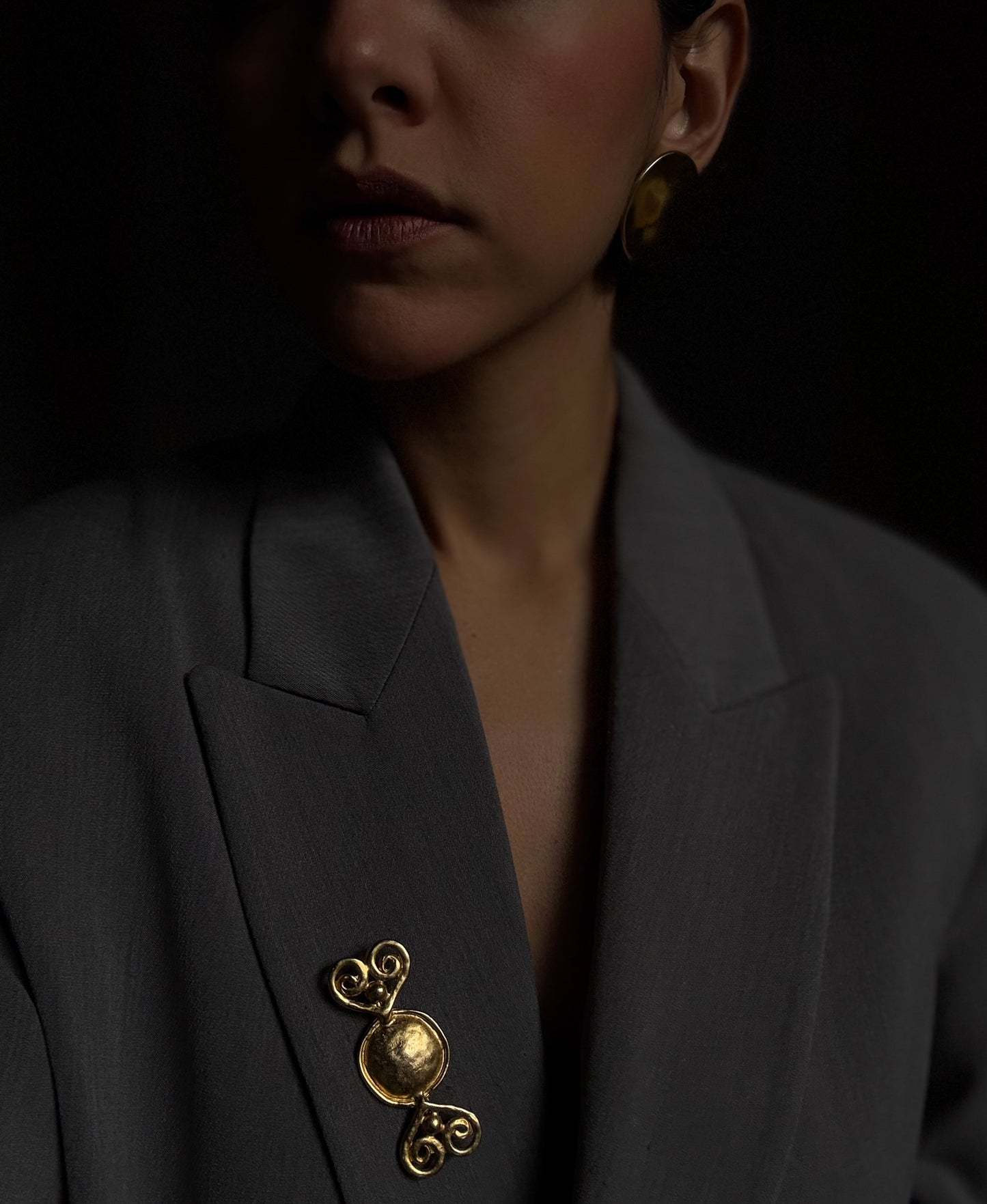 Robert Lee Morris Earrings & Abstract Brooch Set|Vintage Baazaar 