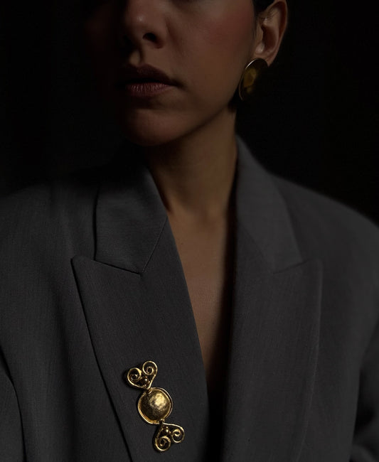 Robert Lee Morris Earrings & Abstract Brooch Set|Vintage Baazaar 