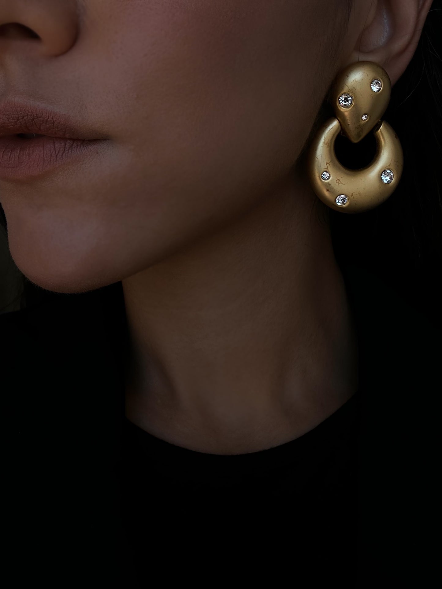 Gilded Galaxy Earrings|Vintage Baazaar 