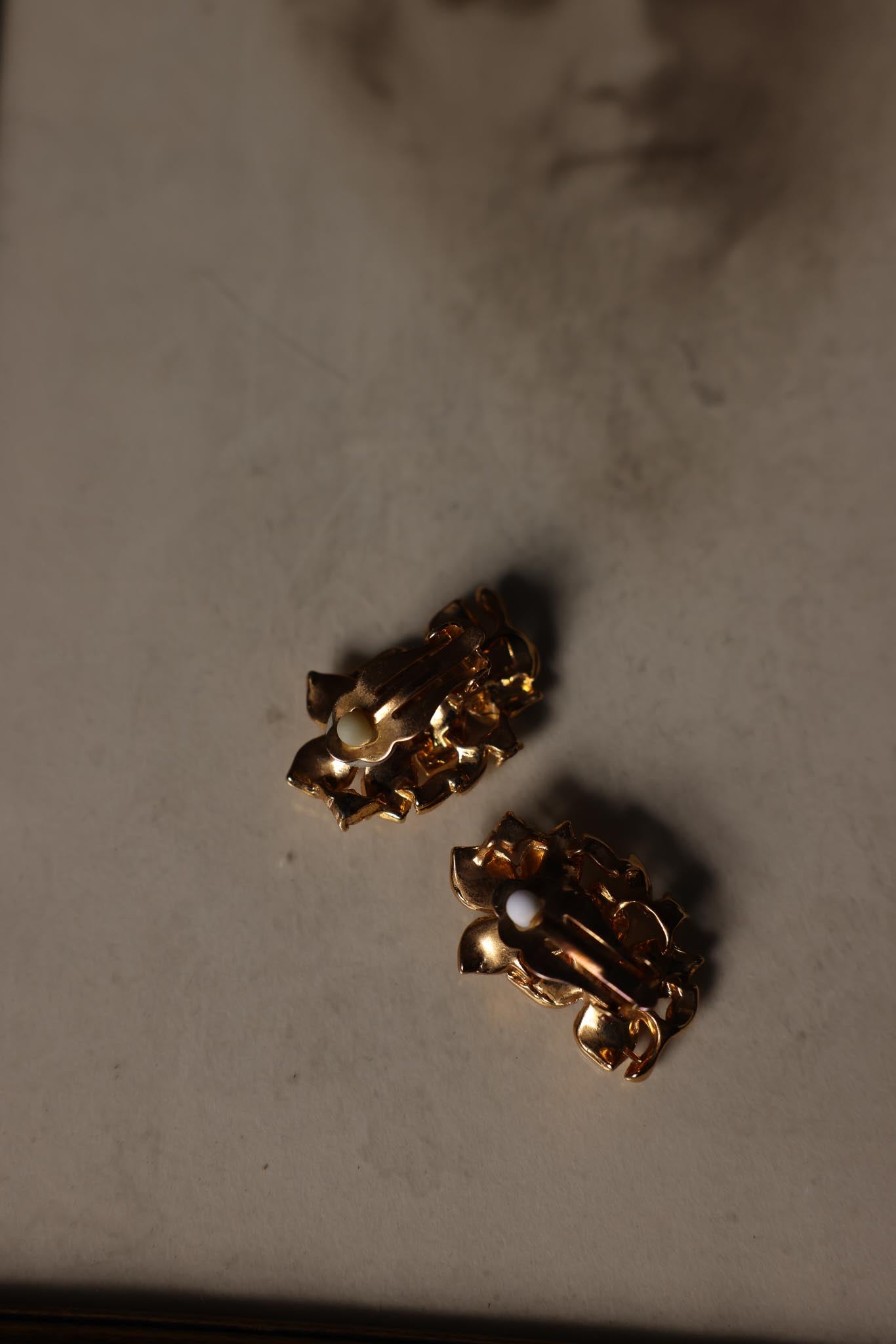 Golden Bloom Crystal Earrings|Vintage Baazaar 