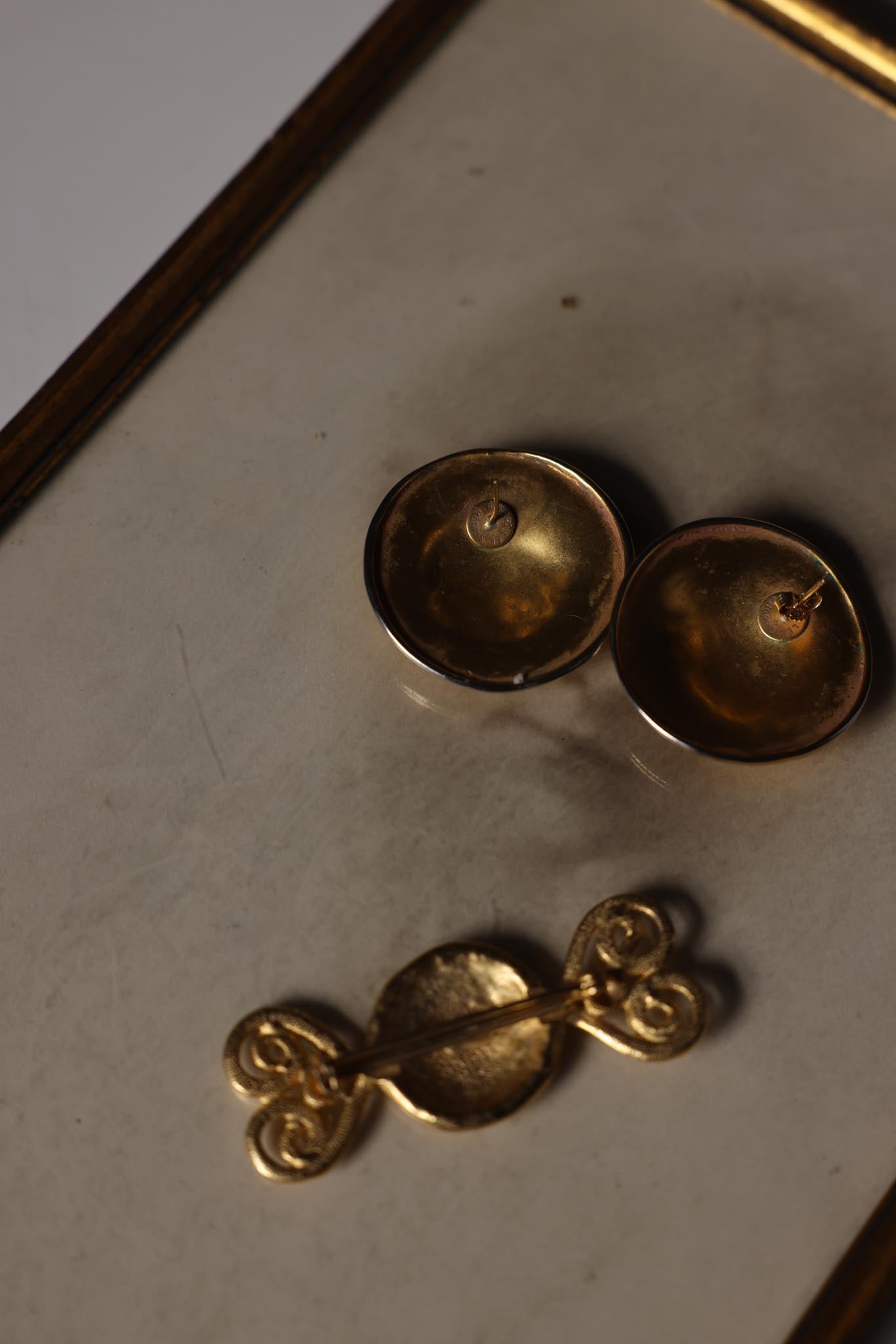 Robert Lee Morris Earrings & Abstract Brooch Set|Vintage Baazaar 