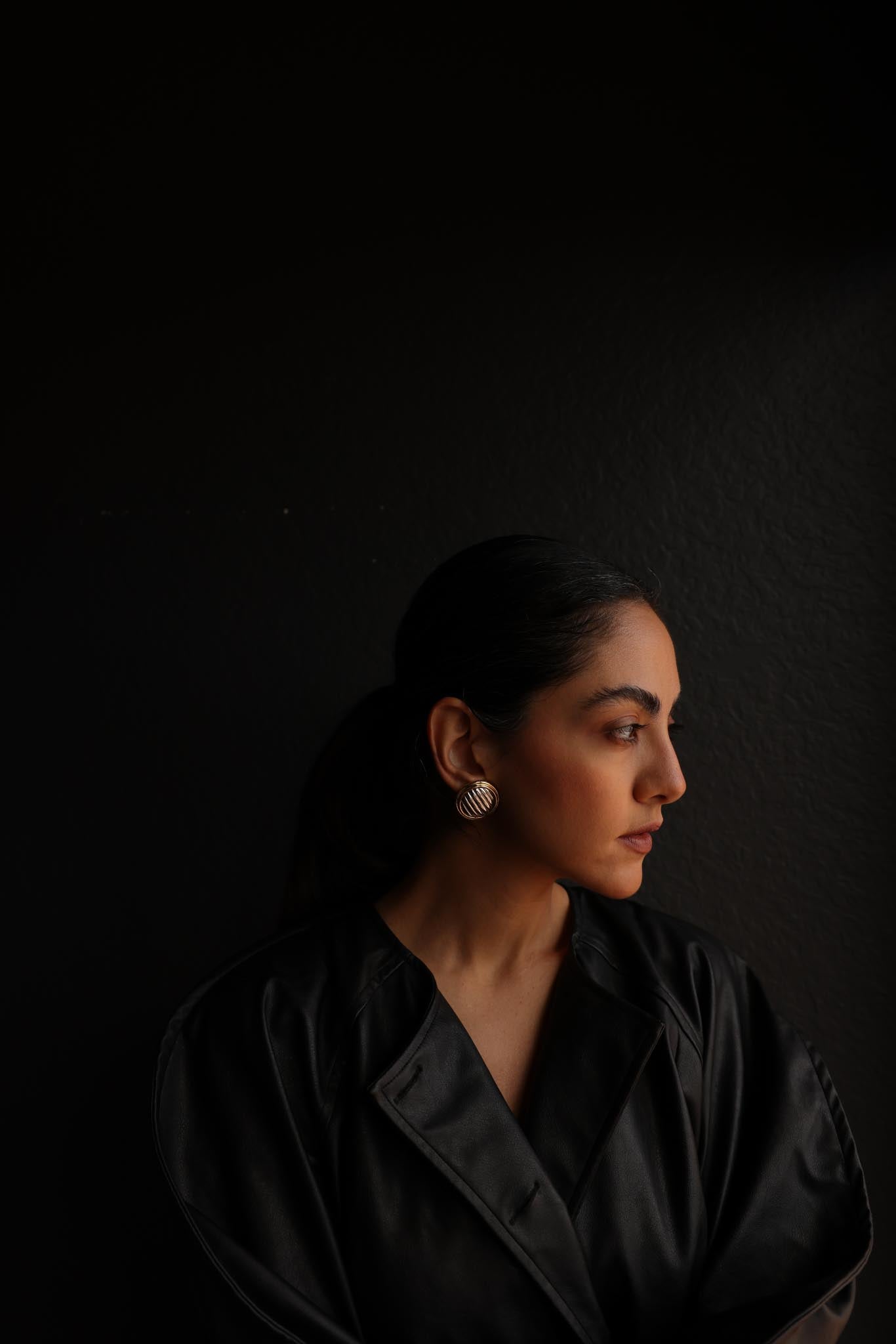 Two Tone Harmony Clip-On Earrings|Vintage Baazaar 