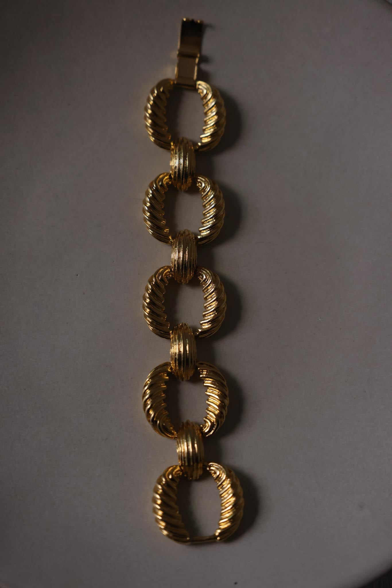 Gold Link Statement Bracelet