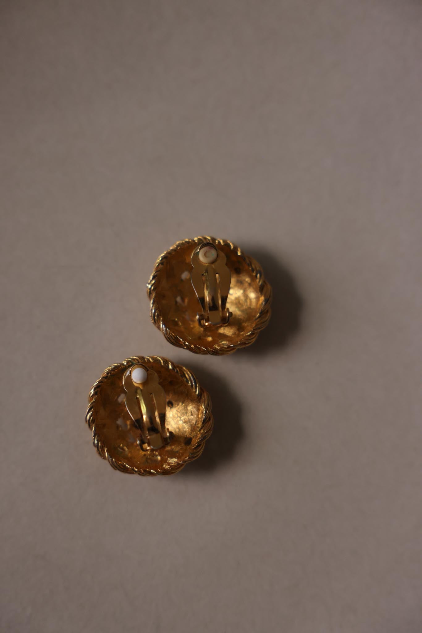 Brushed Gold Knot Clip-On Earrings