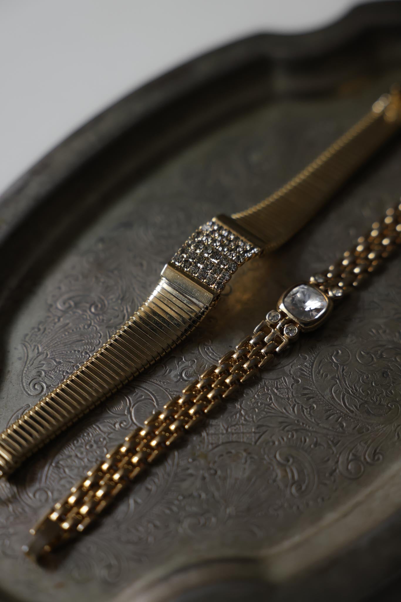 Gold-Toned Bracelets - Trifari and Gold-Filled|Vintage Baazaar 