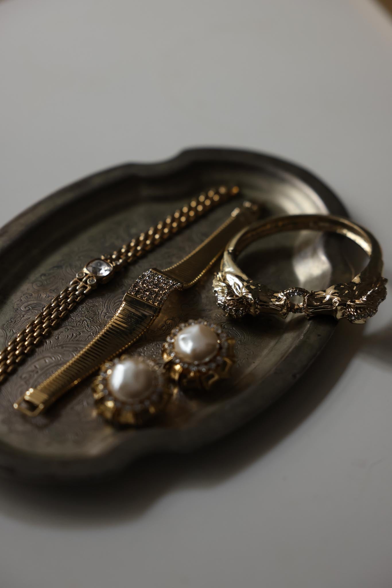 Gold-Toned Bracelets - Trifari and Gold-Filled|Vintage Baazaar 