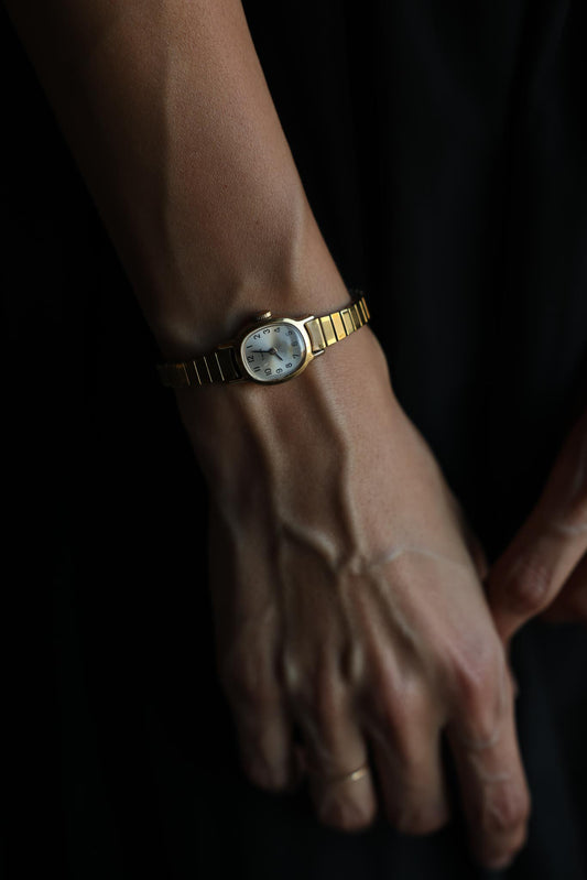 Timex Gold Tone Stretch Bracelet Watch
