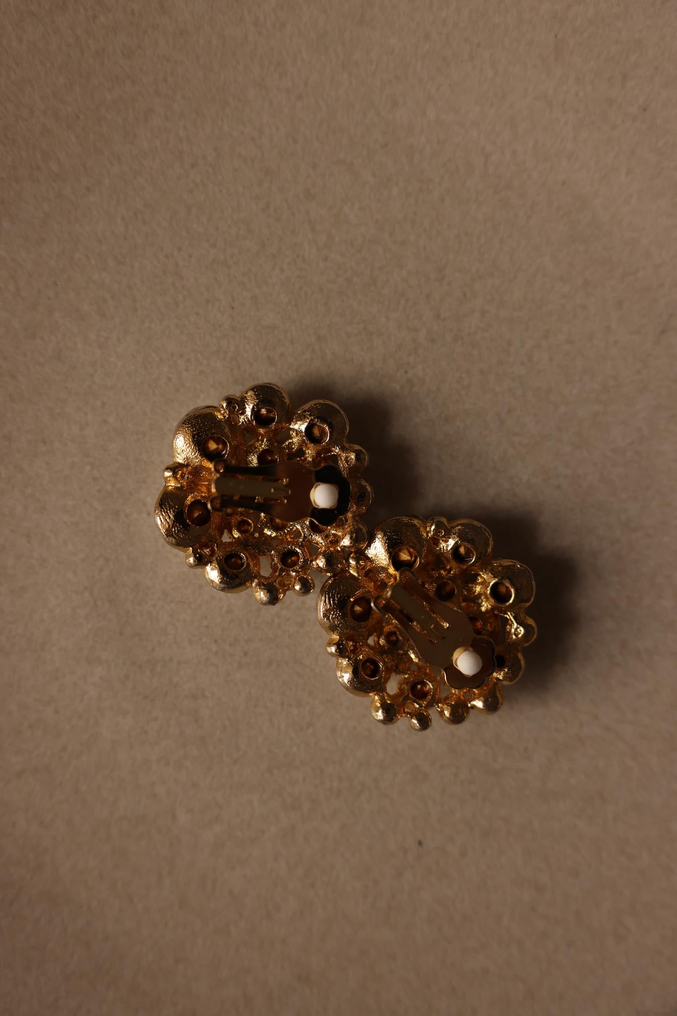 Crystal Cluster Clip-On Earrings|Vintage Baazaar 