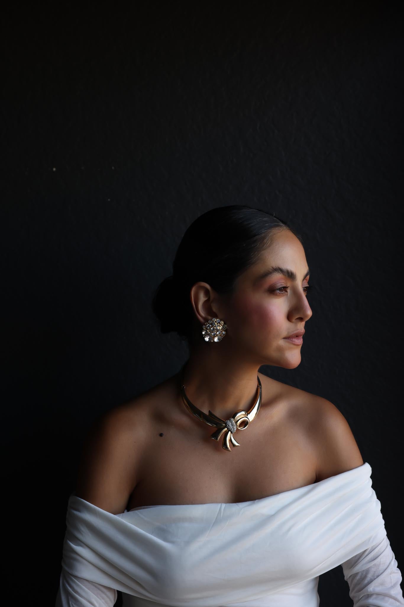 Crystal Cluster Clip-On Earrings|Vintage Baazaar 