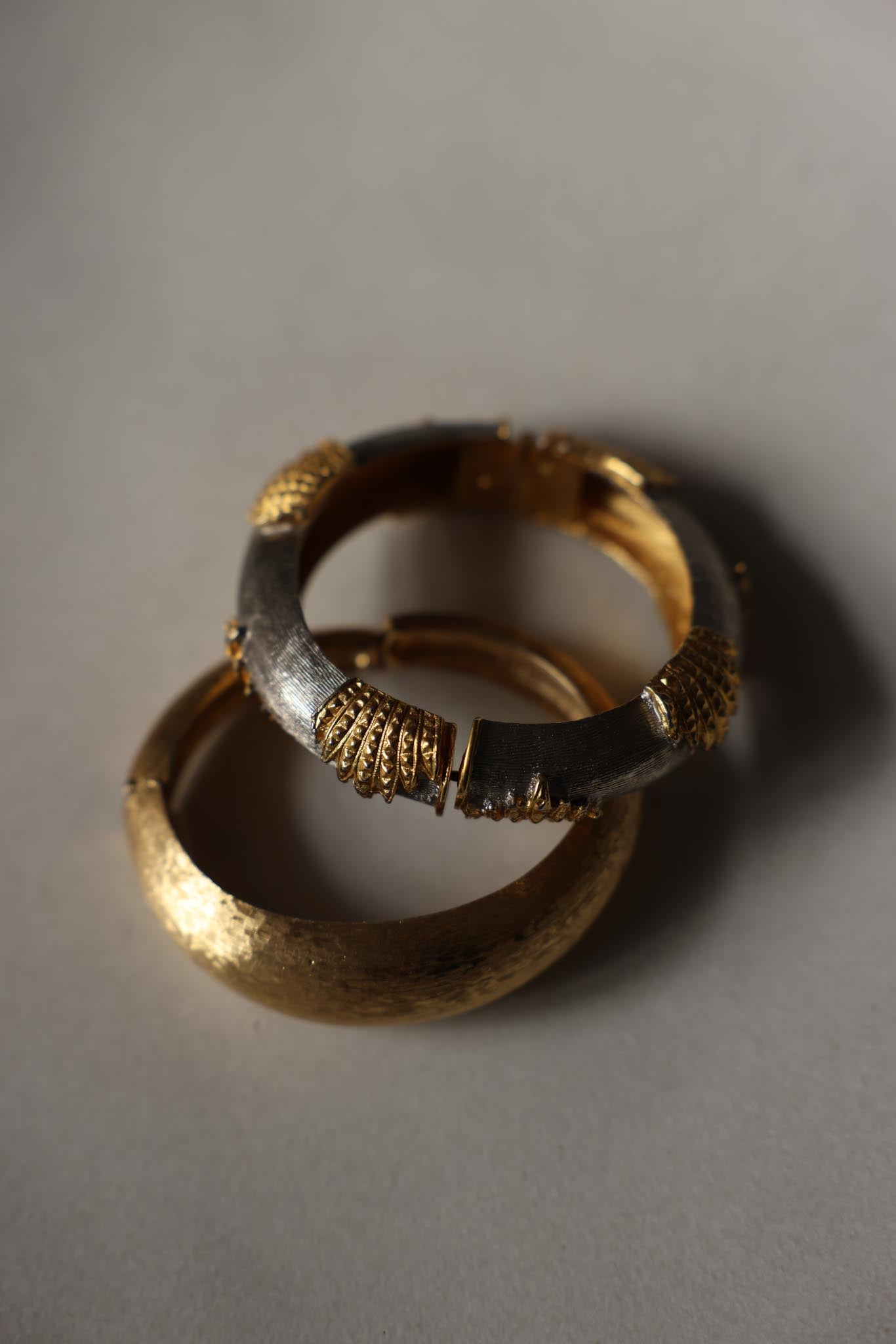 Whiting & Davis Two-Tone Bracelet|Vintage Baazaar 
