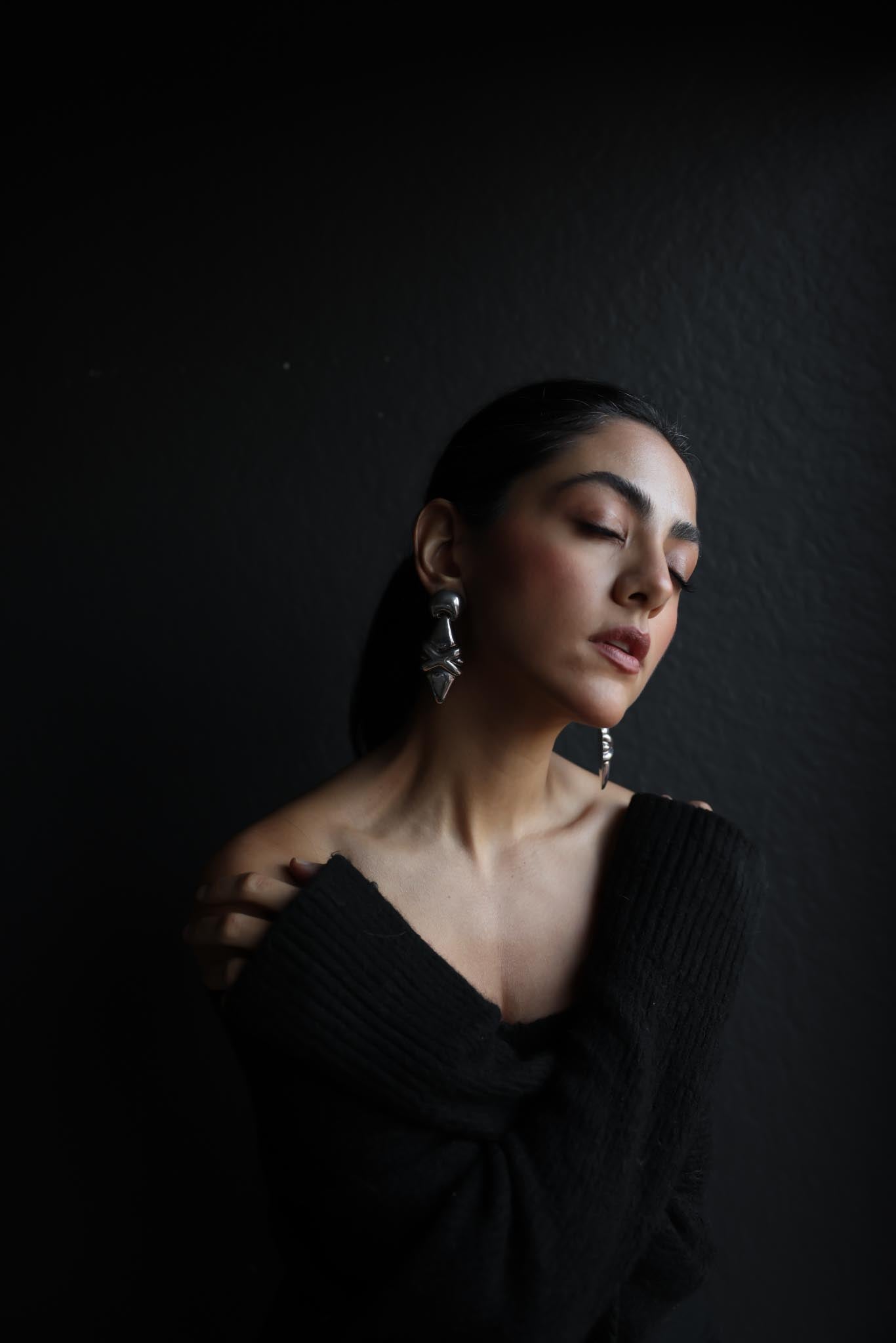 Sterling Silver Statement Earrings|Vintage Baazaar 