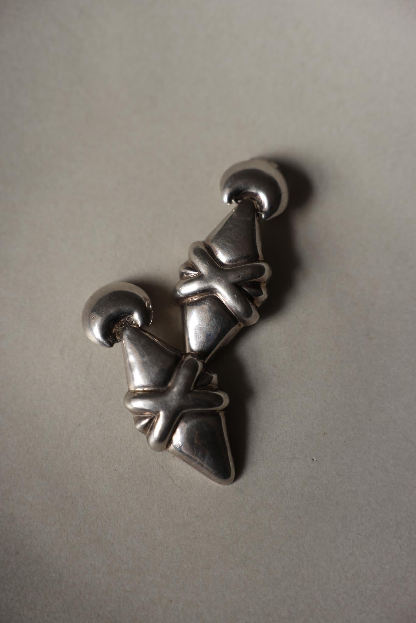 Sterling Silver Statement Earrings|Vintage Baazaar 