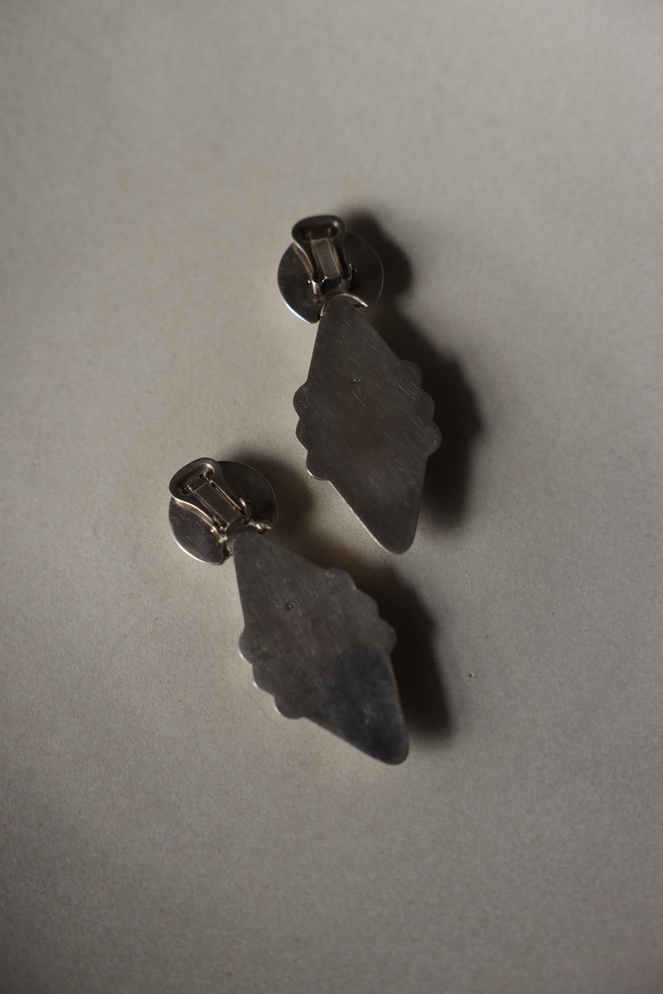 Sterling Silver Statement Earrings|Vintage Baazaar 
