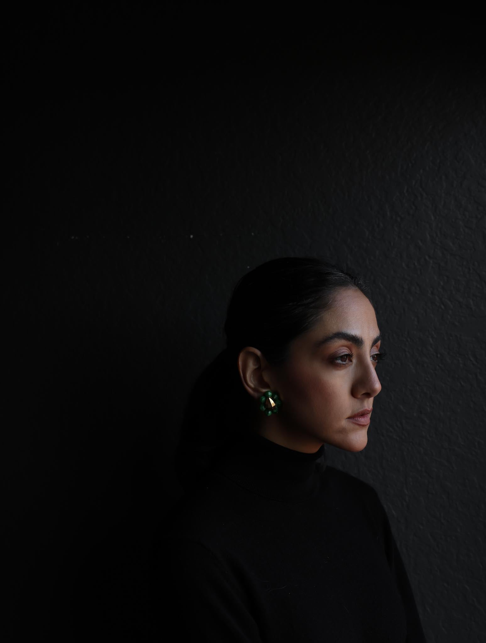 Emerald Bloom Clip-On Earrings|Vintage Baazaar 