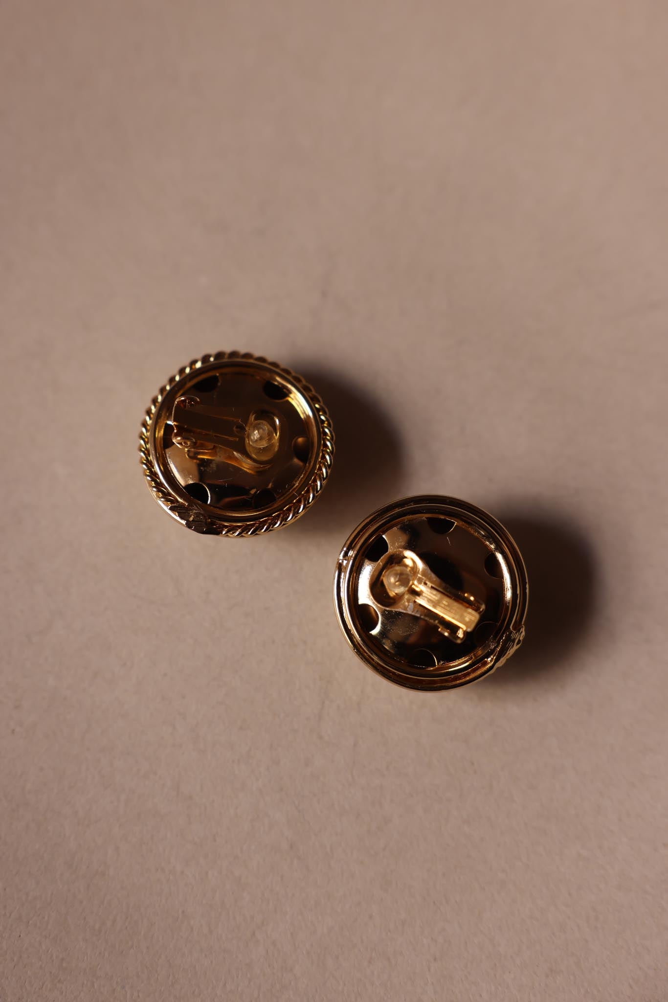 Gold Spiral Clip-On Earrings