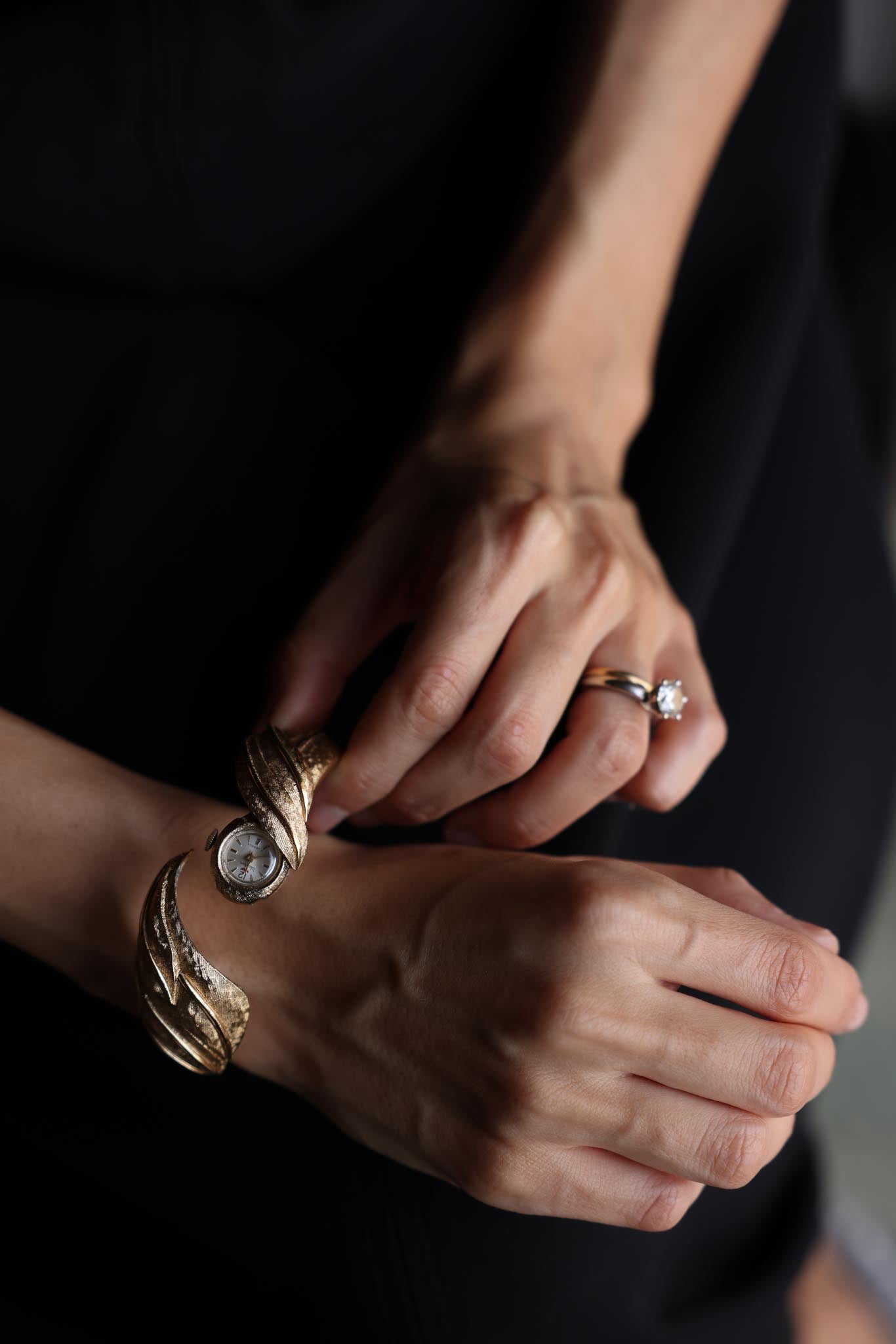 Waltham Gold-Tone Mechanical Bracelet Watch|Vintage Baazaar 