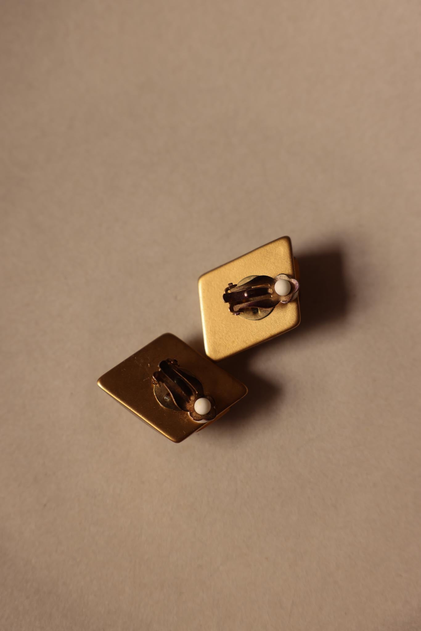 Matte Gold Leopard Clip-On Earrings