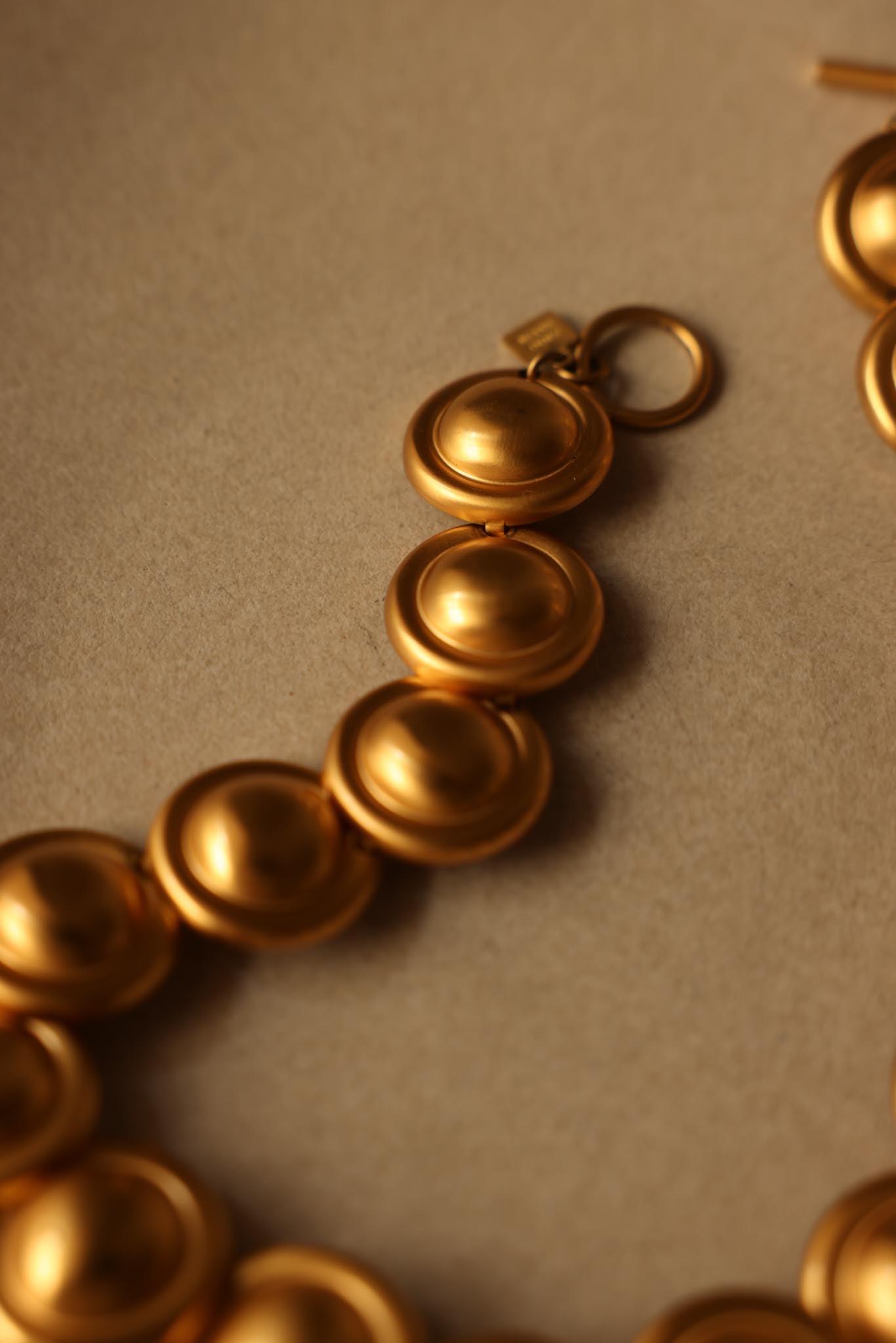 Matte Gold Collar Necklace Anne Klein