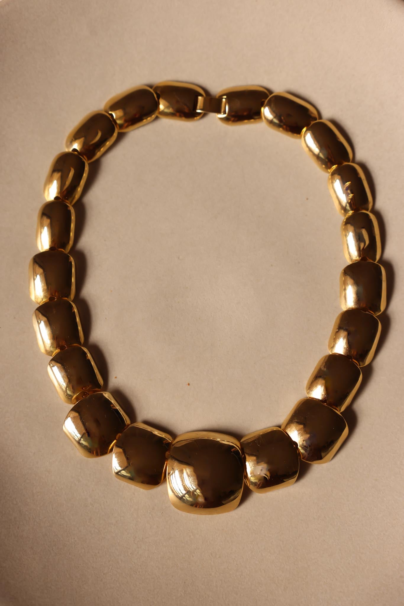 Gold-Tone Chunky Link Necklace