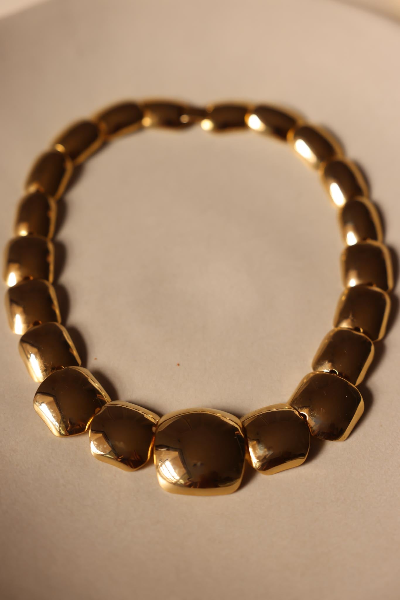 Gold-Tone Chunky Link Necklace