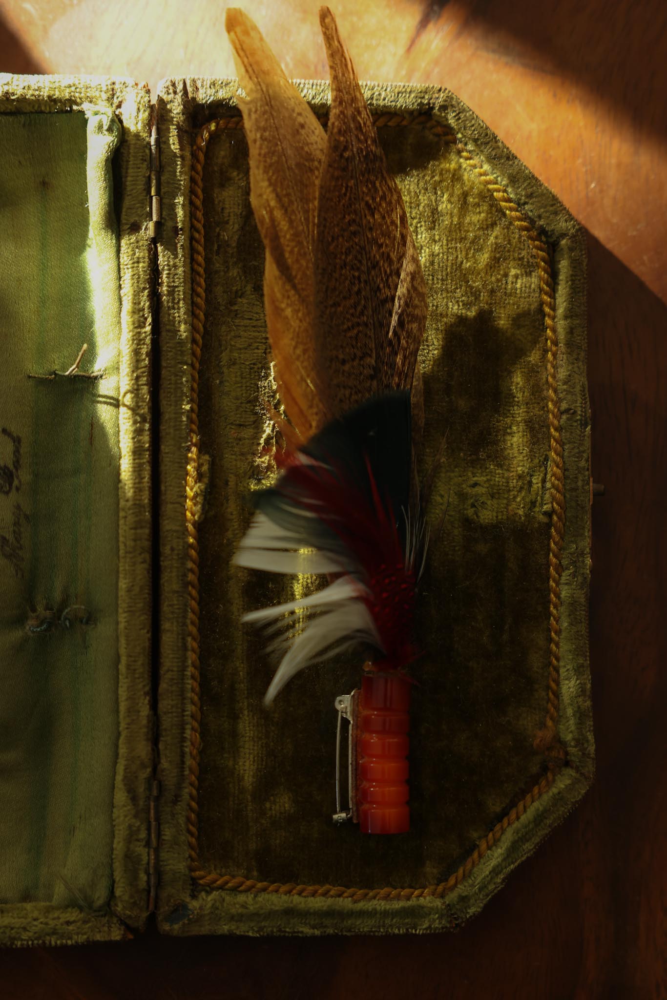 1920s Feather Hat Brooch