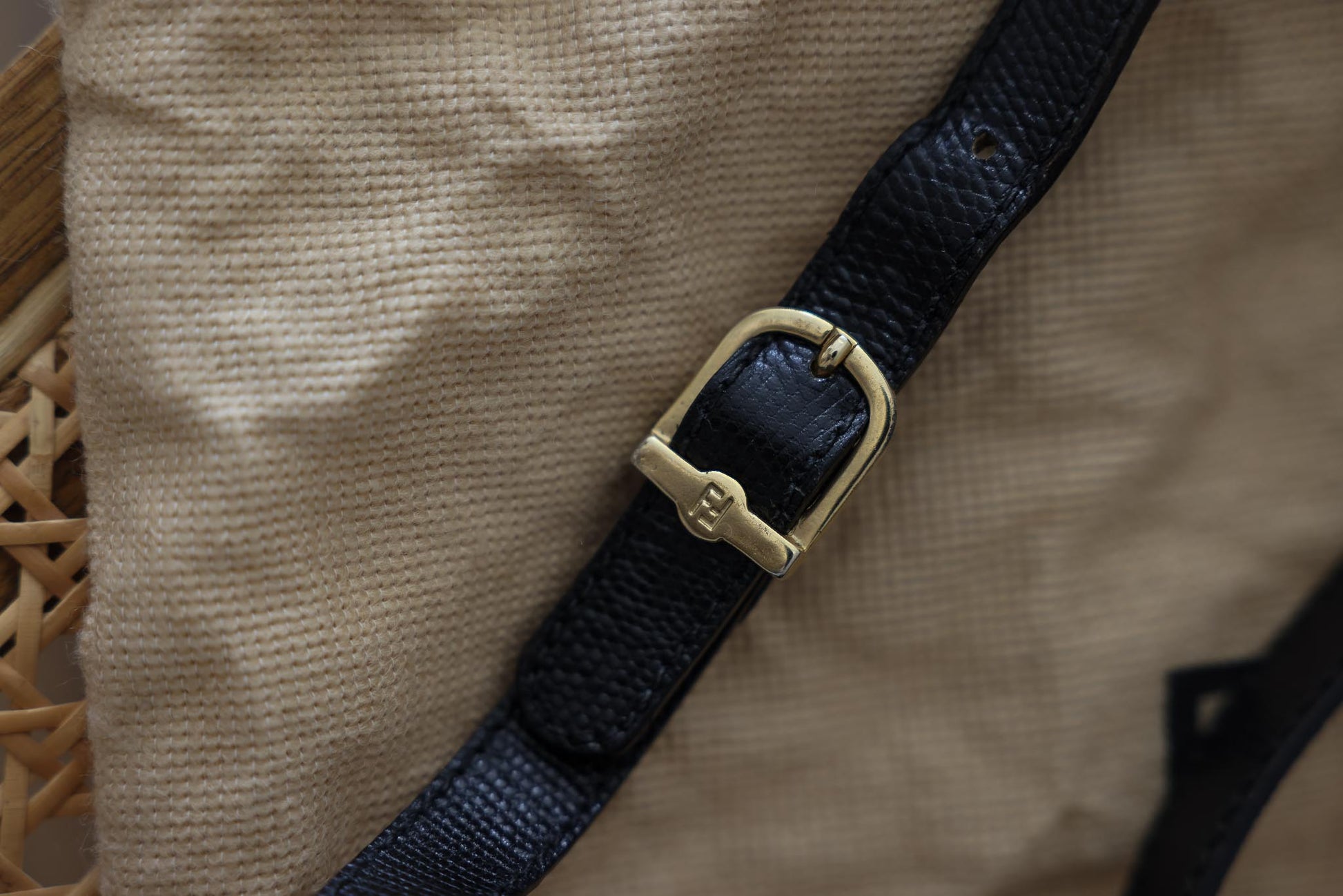 Vintage Fendi Striped Bucket Bag|Vintage Baazaar 