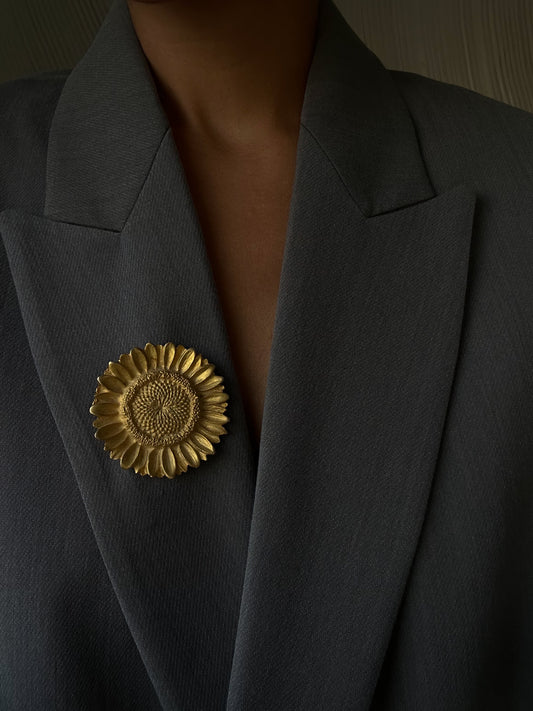 Sunflower Brooch|Vintage Baazaar 