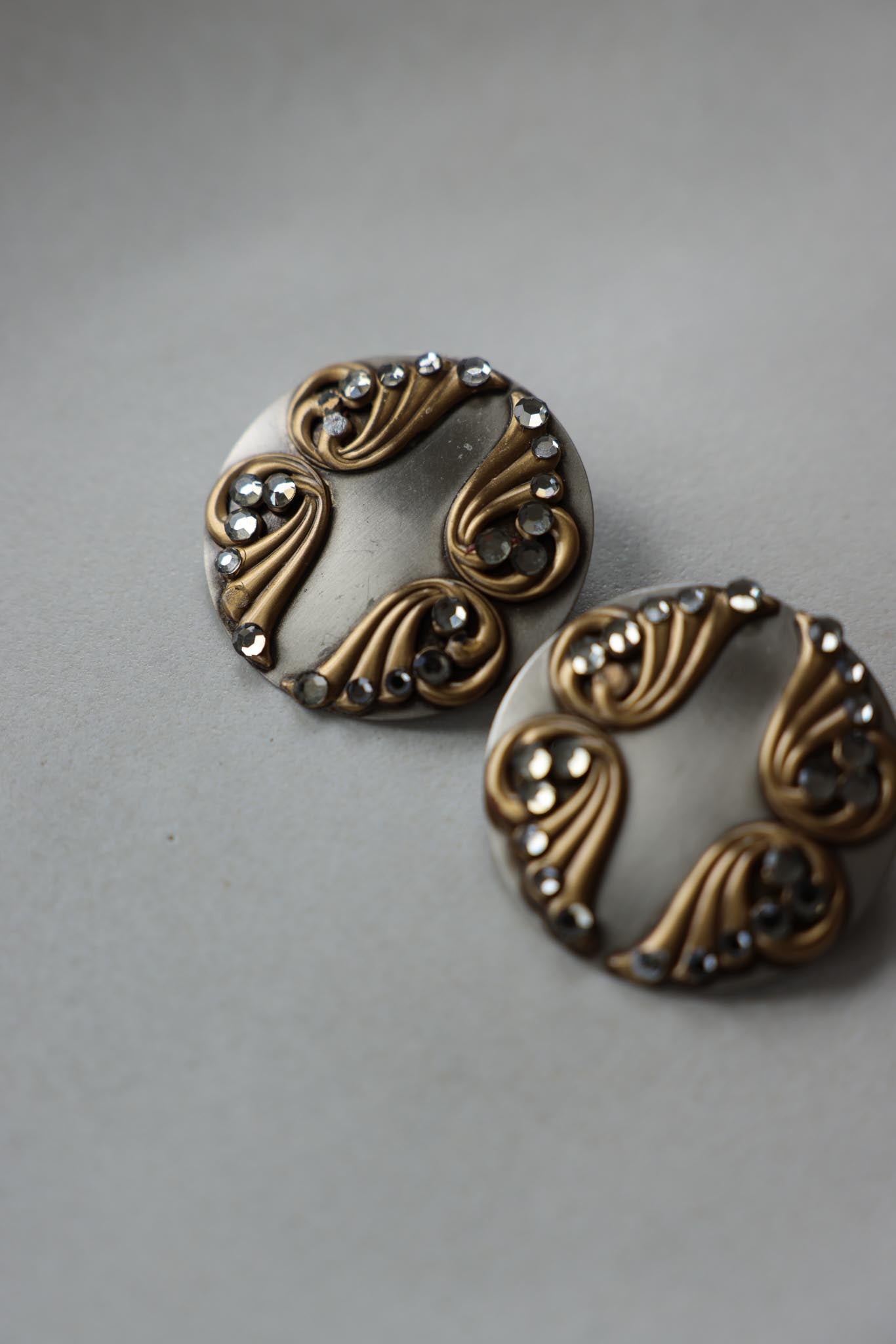 Baroque Swirl Earrings|Vintage Baazaar 