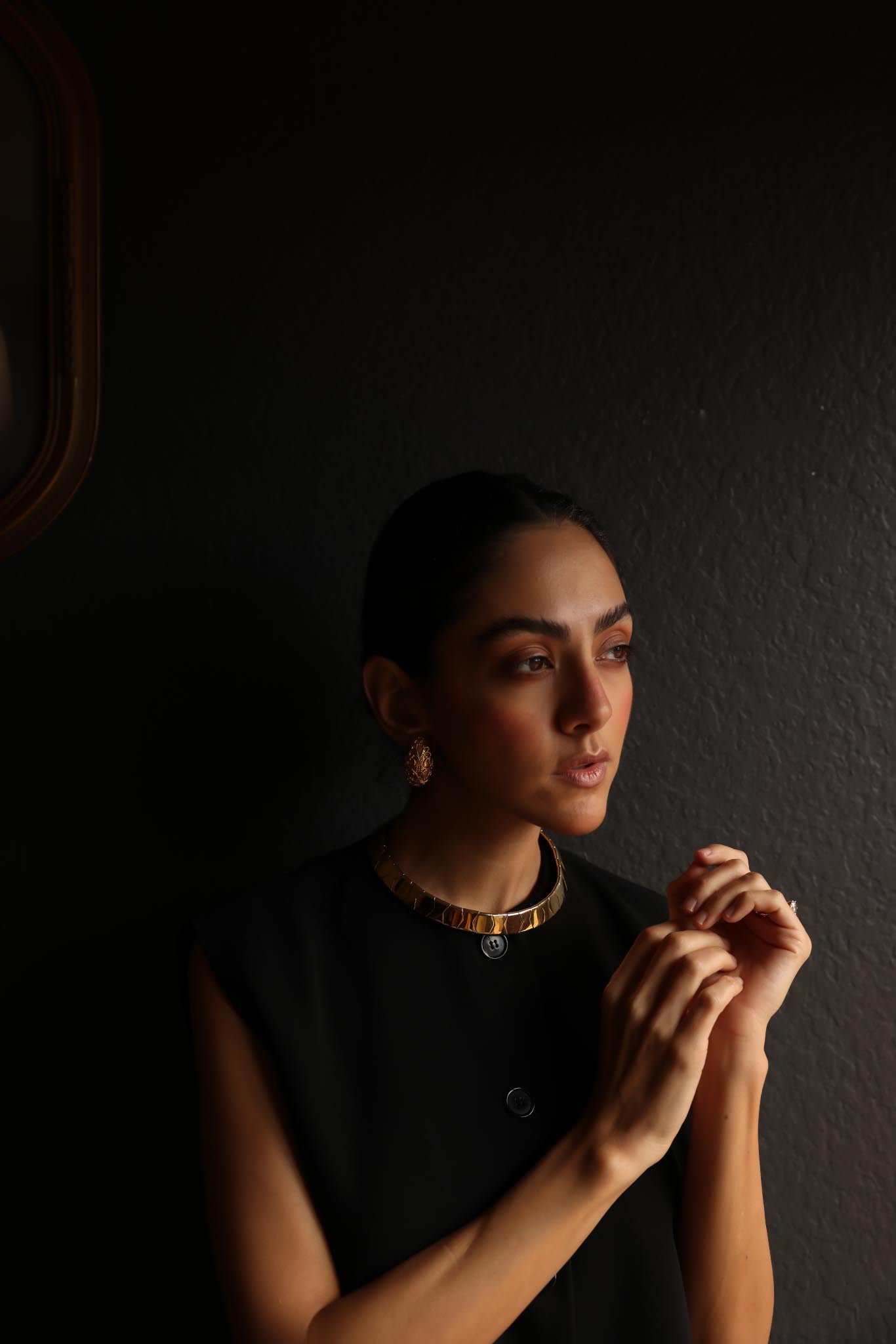 Napier Gold-Plated Collar Necklace|Vintage Baazaar 