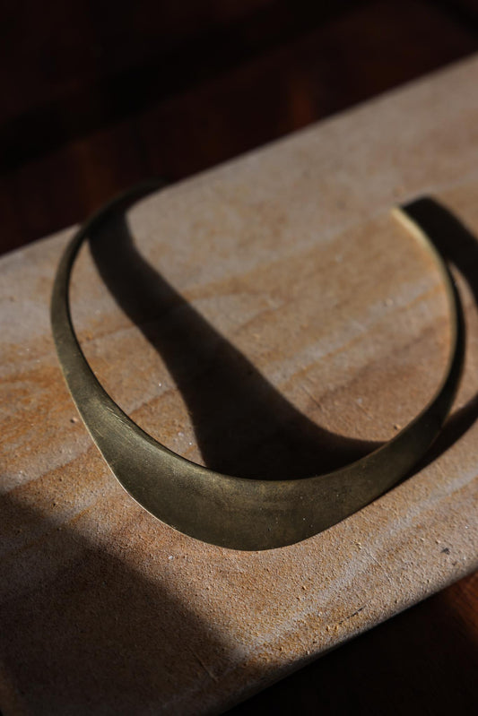 Brass Collar Necklace|Vintage Baazaar 