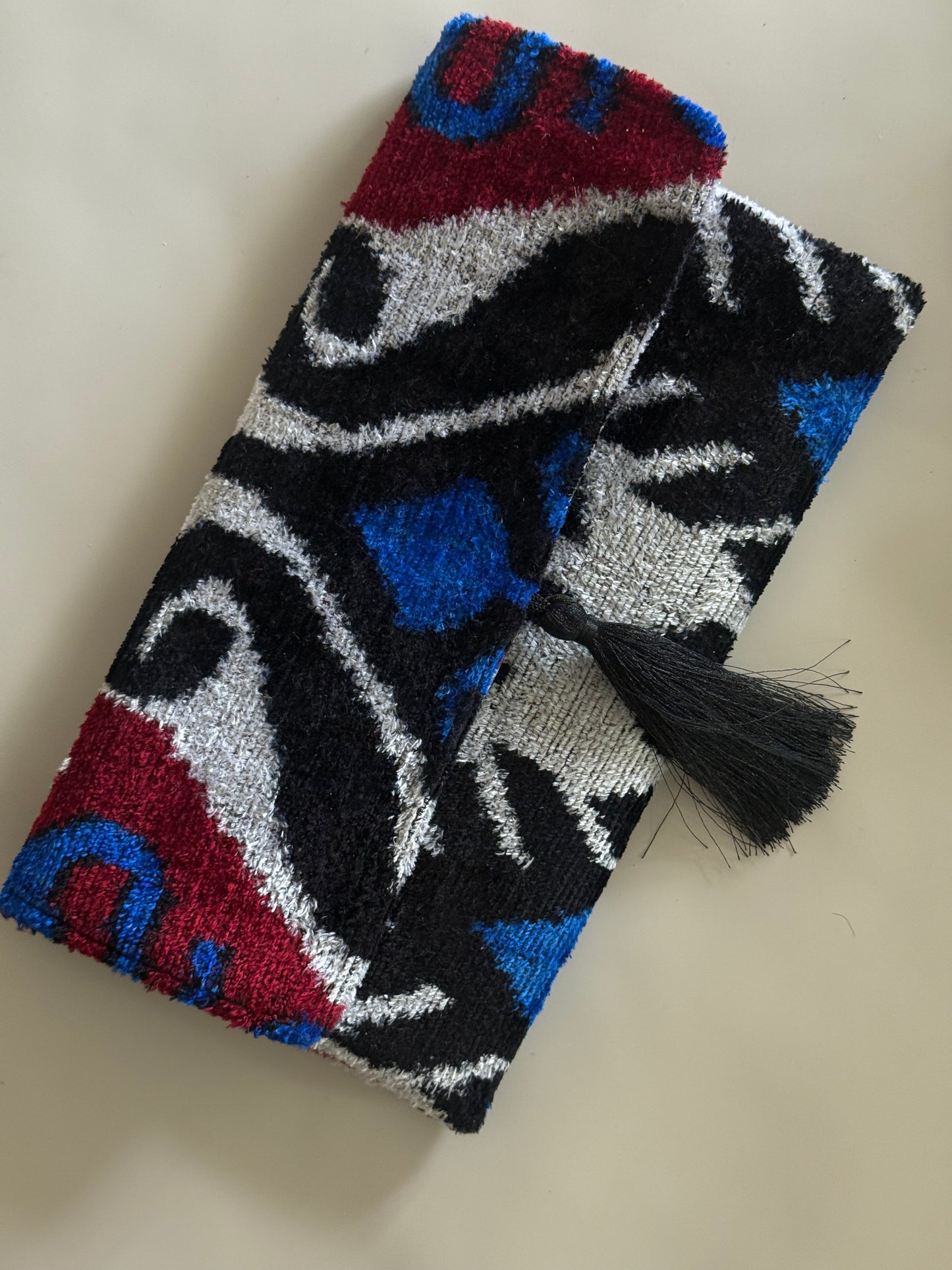 Handwoven Velvet Silk Tassel Clutch